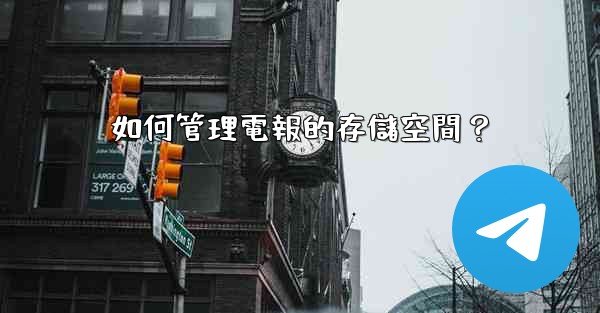 如何管理電報的存儲空間？