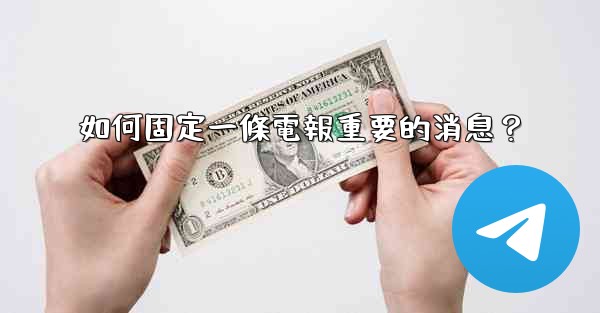 如何固定一條電報重要的消息？