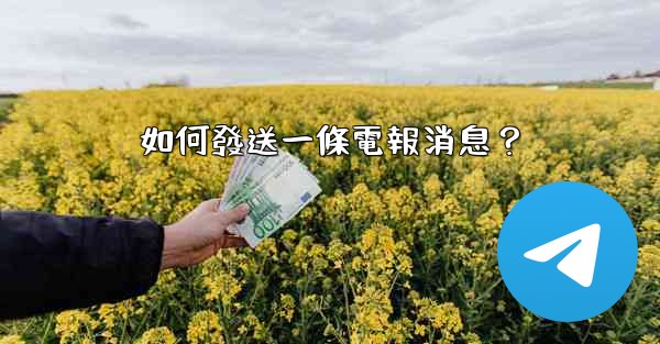 如何發送一條電報消息？