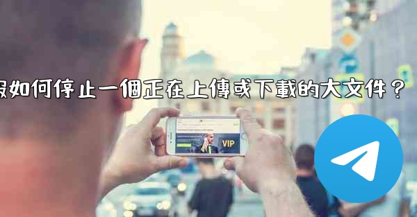 電報如何停止一個正在上傳或下載的大文件？