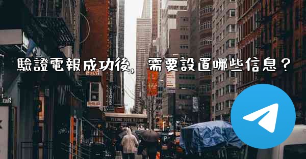 驗證電報成功後，需要設置哪些信息？