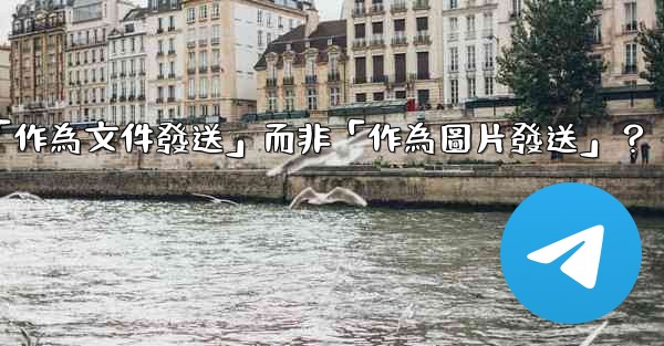 電報發送文件時，如何選擇「作為文件發送」而非「作為圖片發送」？