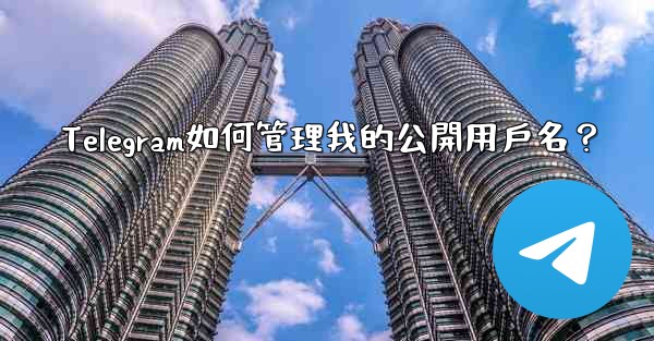 Telegram如何管理我的公開用戶名？