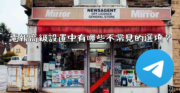 電報高級設置中有哪些不常見的選項？