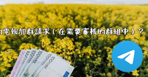 如何批准或拒絕用戶的電報加群請求（在需要審核的群組中）？